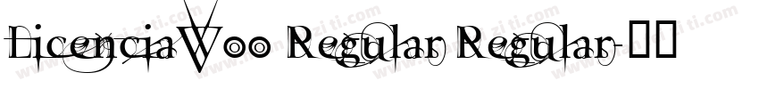 LicenciaW00 Regular Regular字体转换